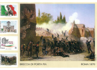 Poste Italiane emette quattro francobolli celebrativi della Breccia di Porta Pia