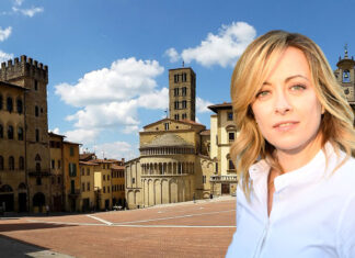 L’aperitivo di Fratelli d’Italia con Giorgia Meloni in Piazza Grande