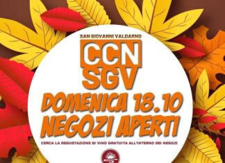 San Giovanni Valdarno, domenica 18 ottobre shopping e degustazioni di vino