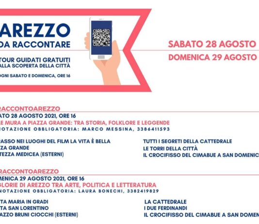 “Arezzo da raccontare”, sabato 28 e domenica 29 agosto tornano le visite guidate gratuite