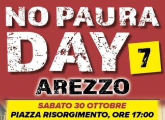Sabato 30 ottobre torna ad Arezzo il “No Paura Day”