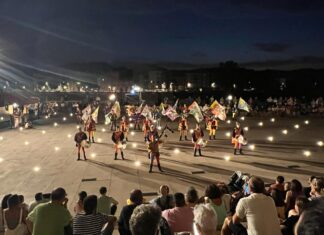 Gli Sbandieratori di Sansepolcro in terra Catalana