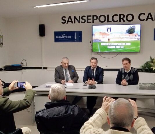 Brindisi di fine anno con la stampa del Sansepolcro Calcio