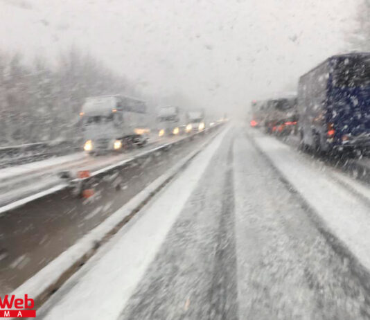 Maltempo, prosegue fino a lunedì 27 il codice giallo per neve e vento