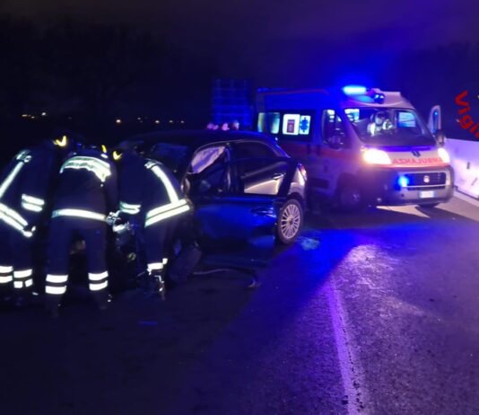 Sansepolcro, incidente stradale nella notte sulla E45: coinvolte 3 persone