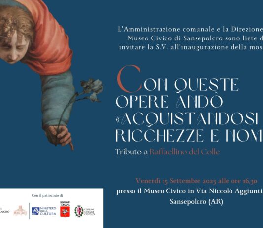 Venerdi 15 settembre inaugura al Museo Civico la grande mostra dedicata a Raffaellino del Colle