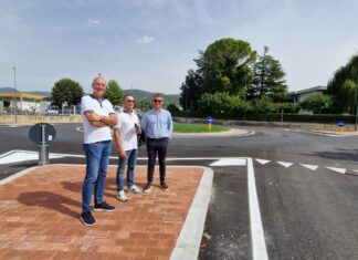 Dopo quella di via Visconti completati i lavori anche della rotatoria in via Valtiberina Sud