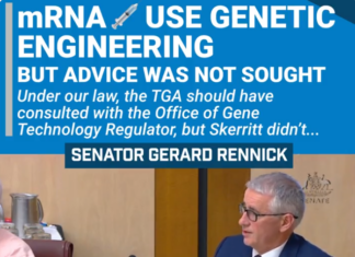 Sen. Gerard Rennick: “il vaccino mRNA Covid introduce nuovo materiale genetico nelle cellule”