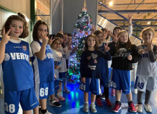 Duecento bambini e bambine della Sba sul parquet per la Festa di Natale