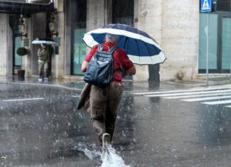 Pioggia su tutta la regione, codice giallo per mercoledì 27 marzo