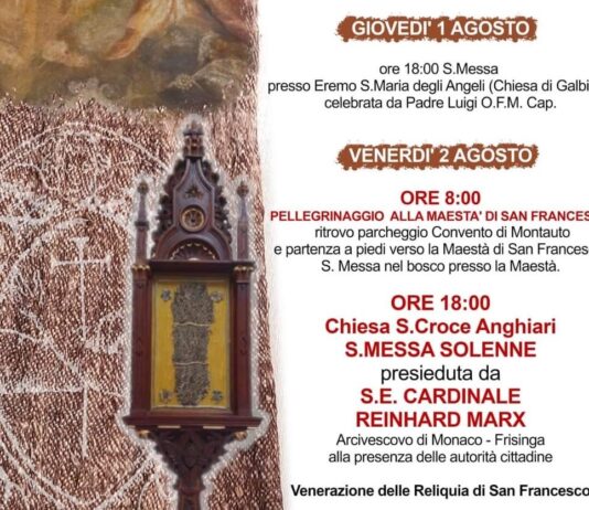 Venerazione della reliquia di San Francesco