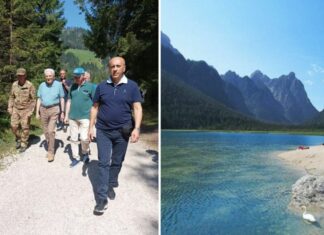 Sorpresa sul lago di Dobbiaco: escursionisti incontrano il Presidente