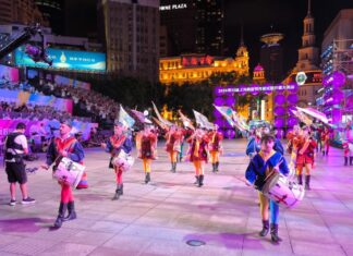 Il Gruppo Sbandieratori di Sansepolcro torna dalla Cina