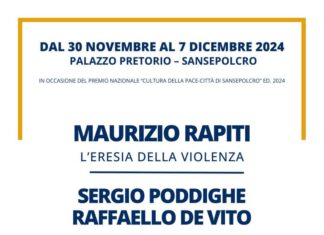 Sansepolcro: Mostra pittorica “L’Eresia della Violenza” in occasione del Premio Nazionale “Cultura della Pace”