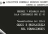 Biblioteca di Sansepolcro: presentazione del libro “Genio e Regolatezza nel Rinascimento”