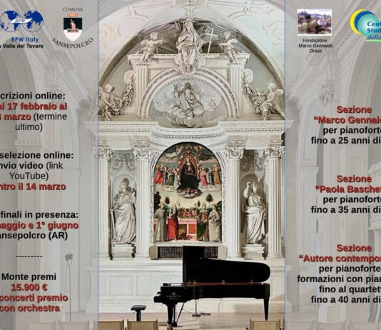 Sansepolcro, si avvicina il Maria Giubilei International Piano Competition