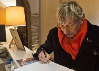 Il pittore valdarnese Mauro Capitani dona un’opera al Piccolomuseo di Fighille