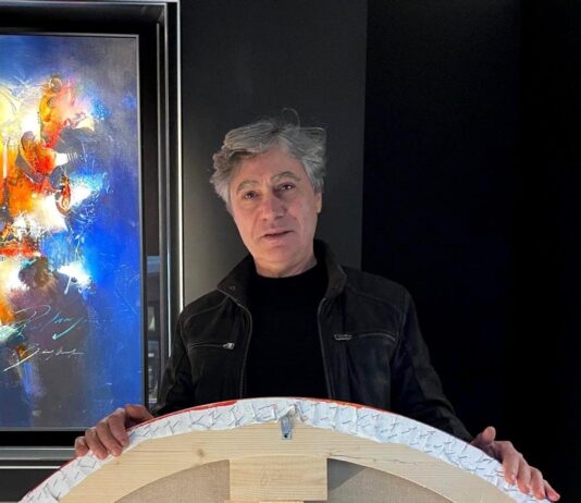 Il pittore Pasquale Di Fazio dona una grande opera al Piccolomuseo di Fighille