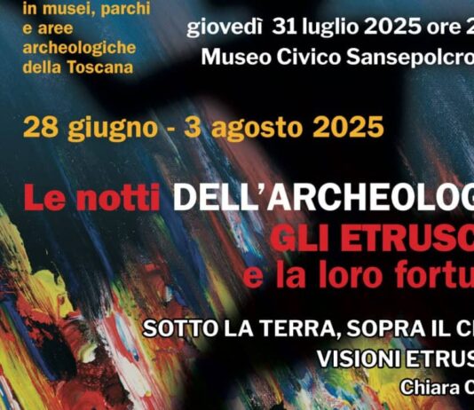 Sansepolcro: “Le Notti dell’Archeologia 2025” dedicata agli Etruschi