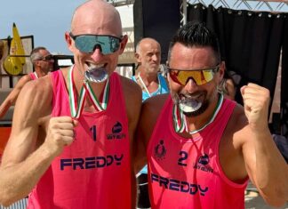 Il biturgense Alberto Acquisti è vicecampione d’Italia di beach volley