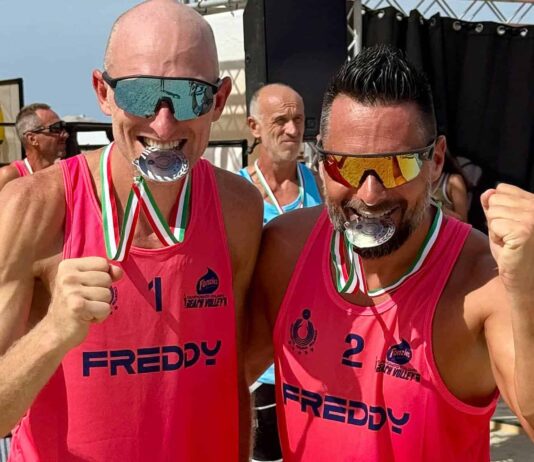 Il biturgense Alberto Acquisti è vicecampione d’Italia di beach volley