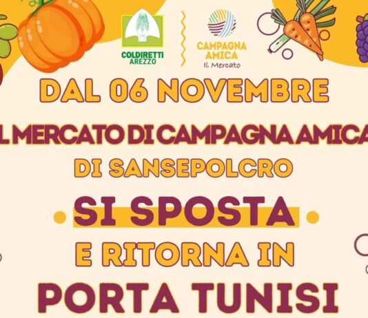 Sansepolcro: spostamento del Mercato di Campagna Amica