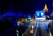 Scontro frontale sulla SP47 ad Anghiari