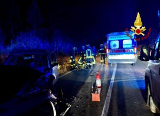 Scontro frontale sulla SP47 ad Anghiari