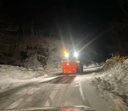 Nevicate in Valtiberina: viabilità sotto controllo, squadre operative