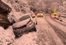 Emergenza neve nell’Aretino numerosi interventi dei Vigili del Fuoco