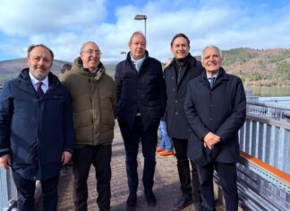 Il Prefetto Di Nuzzo e Alessandro Polcri in visita a Montedoglio