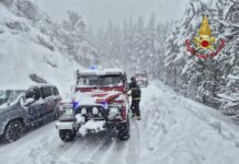 Neve in provincia oltre 60 interventi dei Vigili del Fuoco