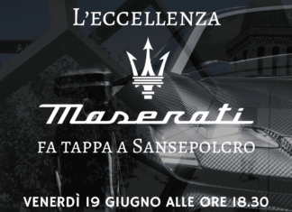 Venerdì 19 giugno il Centenario Maserati fa tappa a Sansepolcro