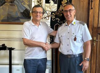 Visita di saluto a Palazzo delle Laudi del Colonnello Walter Mazzei