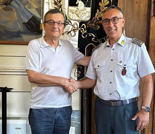 Visita di saluto a Palazzo delle Laudi del Colonnello Walter Mazzei